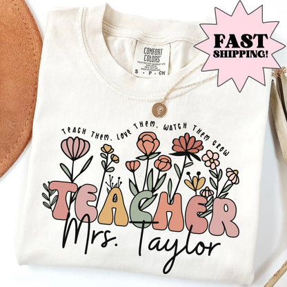 Comfort Colors Teacher Shirt, Teacher Shirts, Kindergarten Teacher Shirt, Axolotl Teacher Tshirt, Back to School Shirt, Teacher Appreciation
