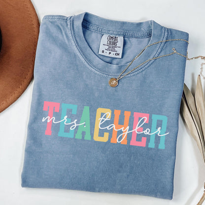 Comfort Colors Teacher Shirt, First Grade Teacher Shirt, Kindergarten Teacher Shirt, 1st Grade Teacher, Back to School Shirt, Teacher Tee