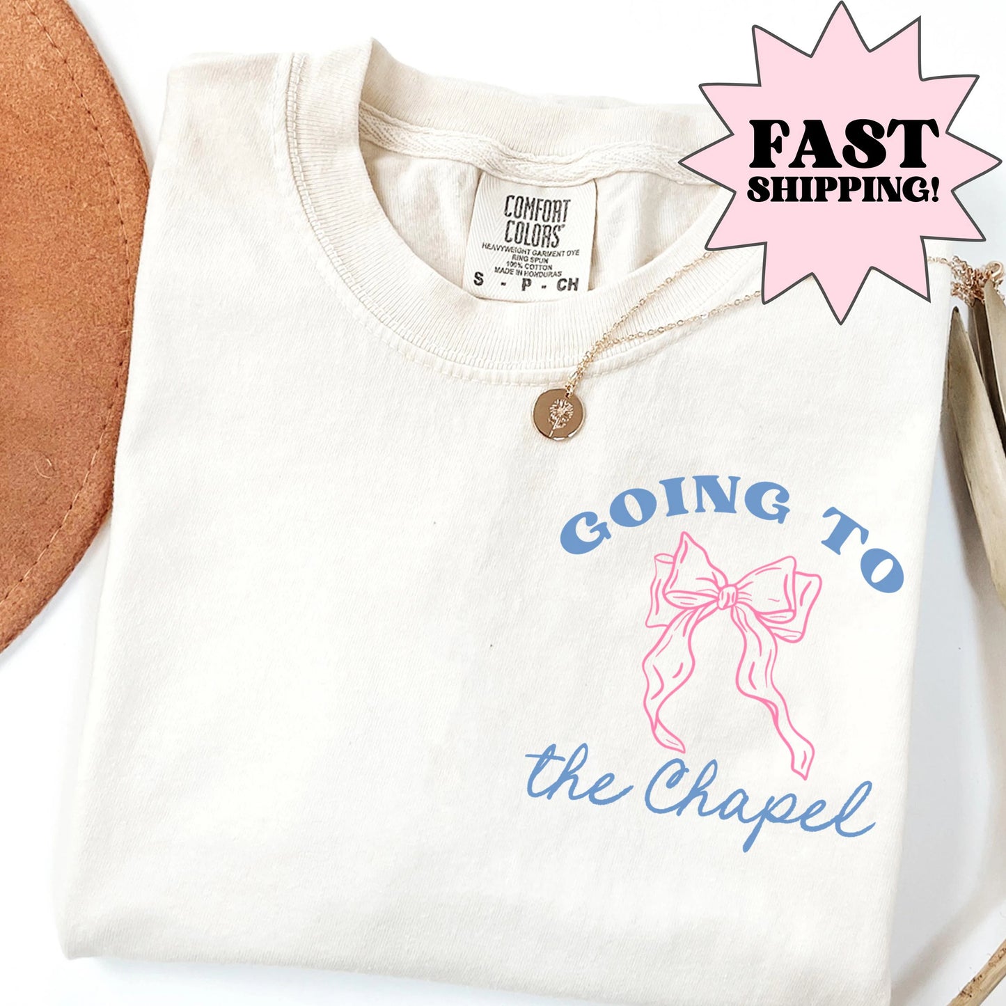 Bride Shirt, Comfort Colors Bride Shirt, Personalized Going to the Chapel Gonna Get Married Shirt, Bow Doodle Coquette Wedding Bride Tshirt