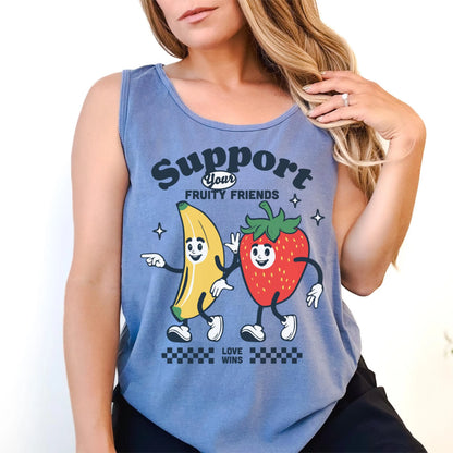 Comfort Colors Pride Shirt, Gay Shirt, LGBTQ Tank Top, Lesbian Tee, Inclusive Shirt, Transgender Shirt, Equality Shirt, Ally Shirt, Fruity