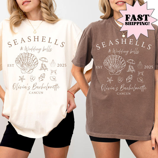 Comfort Colors Bachelorette Shirt, Bachelorette Party Shirts, Bride Shirt, Beach Bachelorette Shirts, Coastal Wedding Bridesmaid Shirts