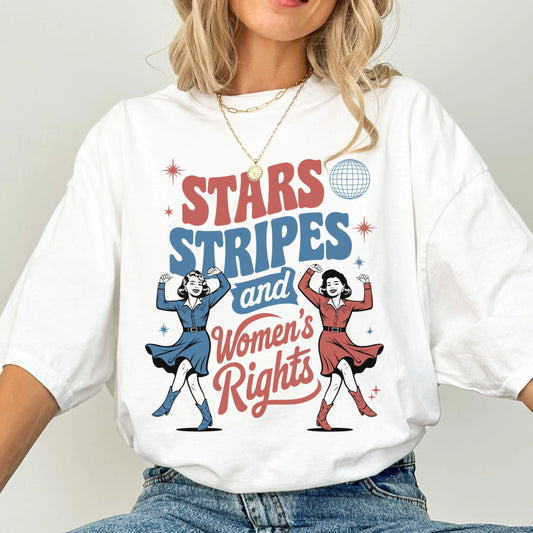 Comfort Colors 4th of July Shirt, USA Shirt, Fourth of July Shirt, Patriotic Feminist Shirt, Reproductive Rights Tee, Womens Rights Shirt