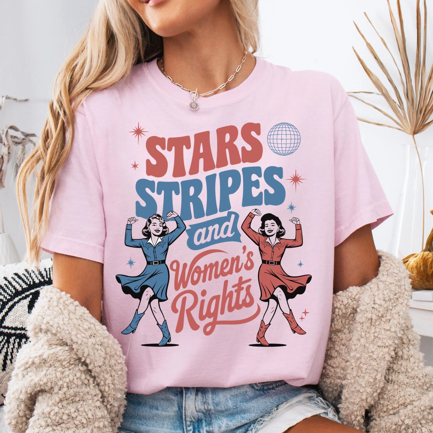 Comfort Colors 4th of July Shirt, USA Shirt, Fourth of July Shirt, Patriotic Feminist Shirt, Reproductive Rights Tee, Womens Rights Shirt