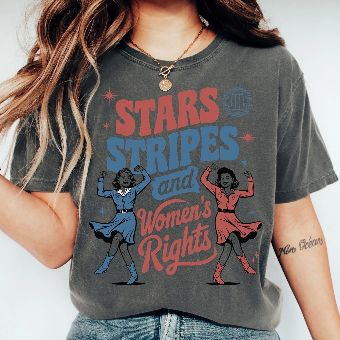 Comfort Colors 4th of July Shirt, USA Shirt, Fourth of July Shirt, Patriotic Feminist Shirt, Reproductive Rights Tee, Womens Rights Shirt