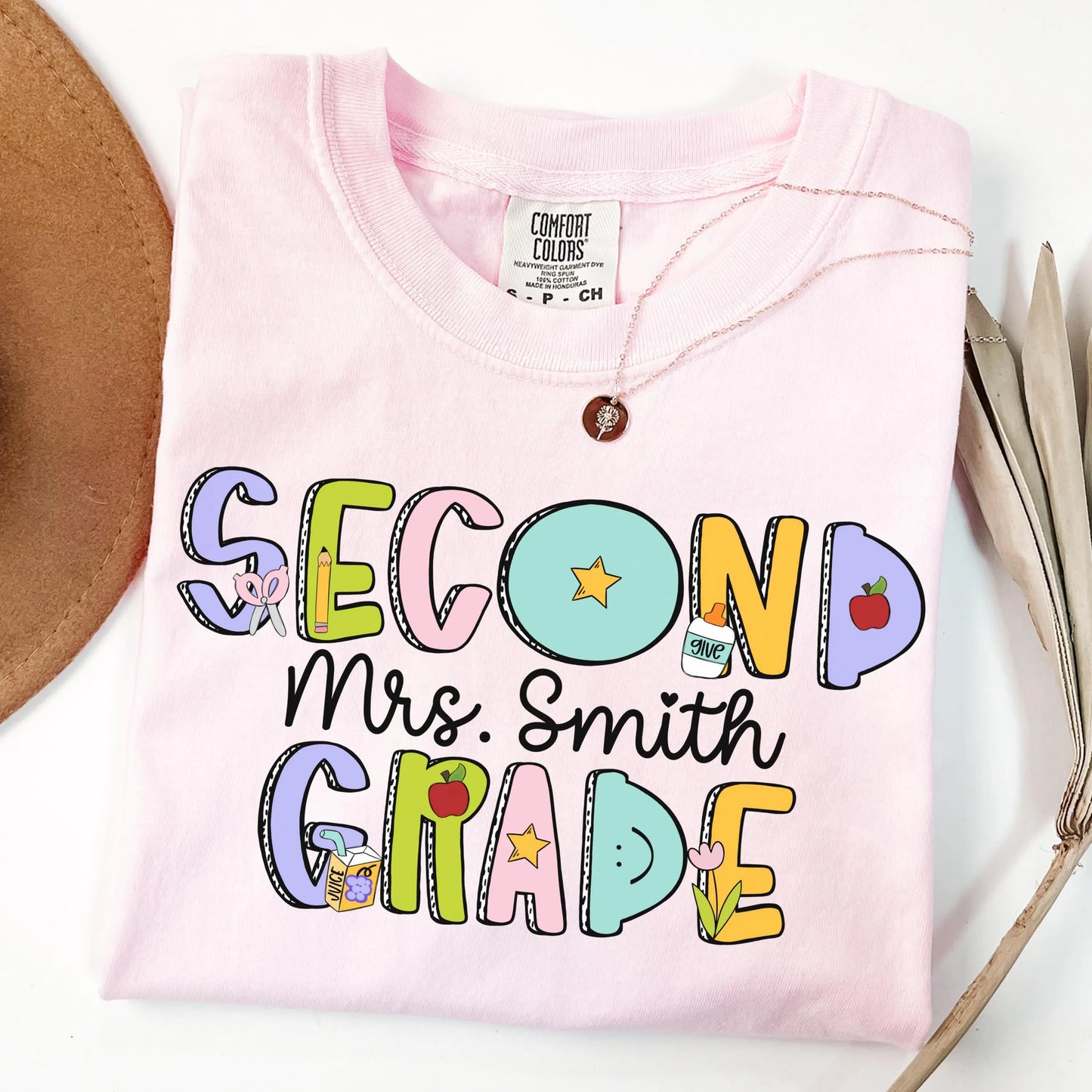 Comfort Colors Teacher Shirt, Second Grade Teacher Shirt, 2nd Grade Teacher Shirt, 2nd Grade Teacher Tee, Back to School Shirt, Teacher Tee