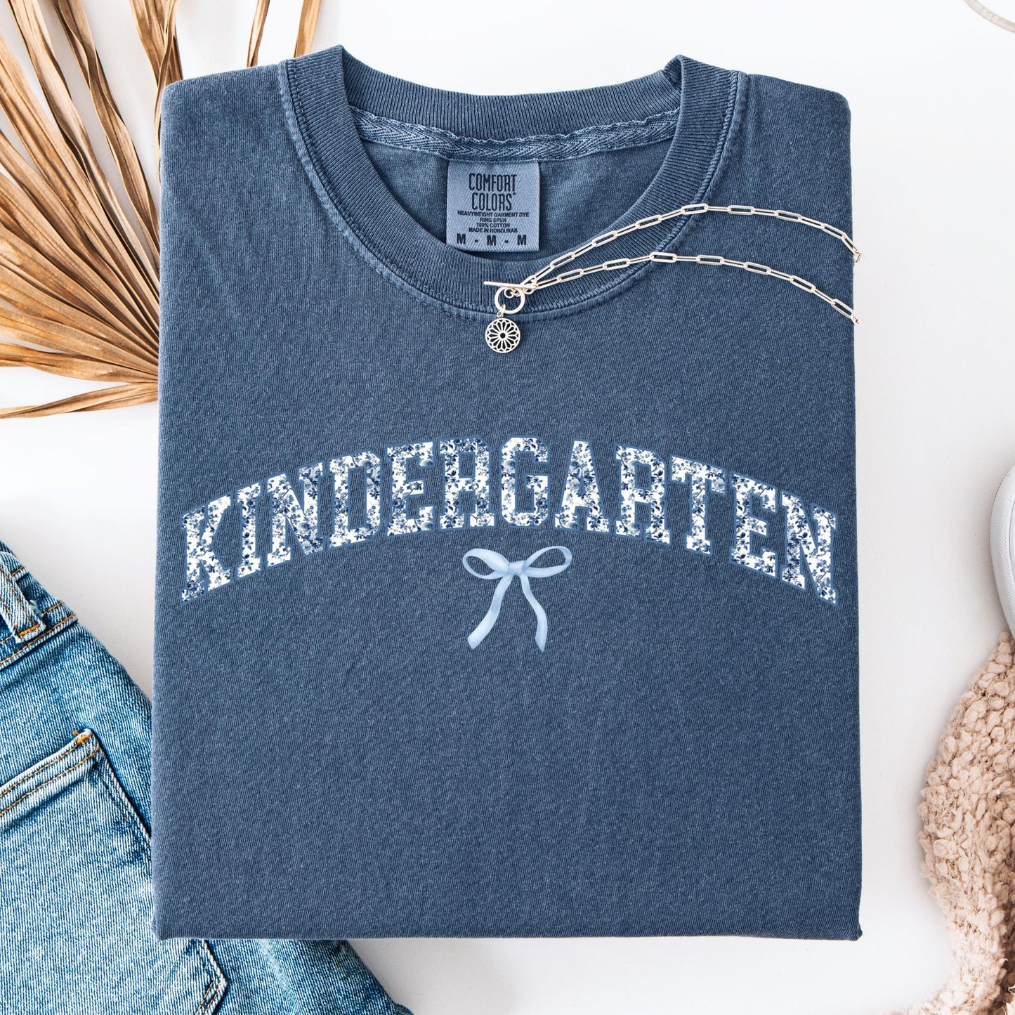 Comfort Colors Teacher Shirt, Kindergarten Teacher Shirt, Kindergarten Shirt, Back to School Shirt, Toile de Jouy Teacher Appreciation Tee
