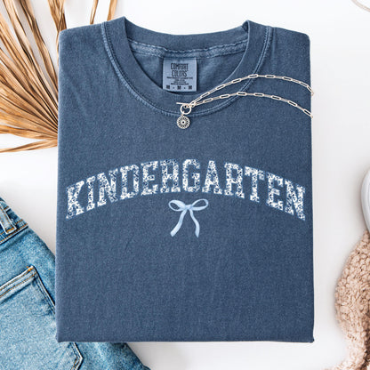 Comfort Colors Teacher Shirt, Kindergarten Teacher Shirt, Kindergarten Shirt, Back to School Shirt, Toile de Jouy Teacher Appreciation Tee