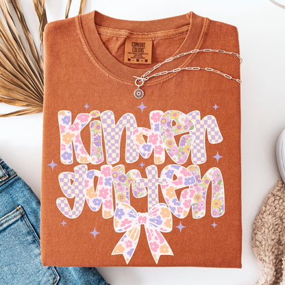 Comfort Colors Teacher Shirt, Kindergarten Teacher Shirt, Kindergarten Shirt, Back to School Shirt, Custom Teacher Appreciation Tee