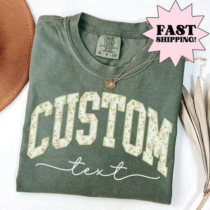 Comfort Colors Teacher Shirt, Custom Grade Teacher Shirt, Custom School Floral Grade Shirt, Back to School Tee, Floral Teacher Appreciation