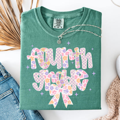 Comfort Colors Teacher Shirt, Fourth Grade Teacher Shirt, 4th Grade Teacher Shirt, Back to School Shirt, Custom Teacher Appreciation Tee