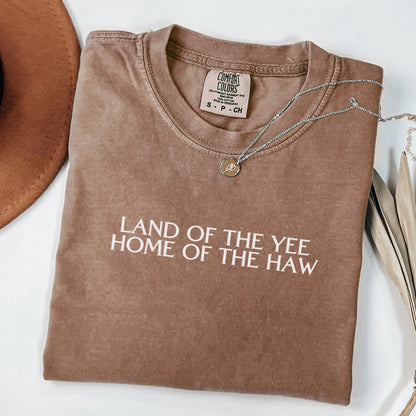 Comfort Colors 4th of July Shirt, USA Shirt, Fourth of July Shirt, Veterans Day Shirts, Land of the Free Shirts, Yee Haw Western Shirt