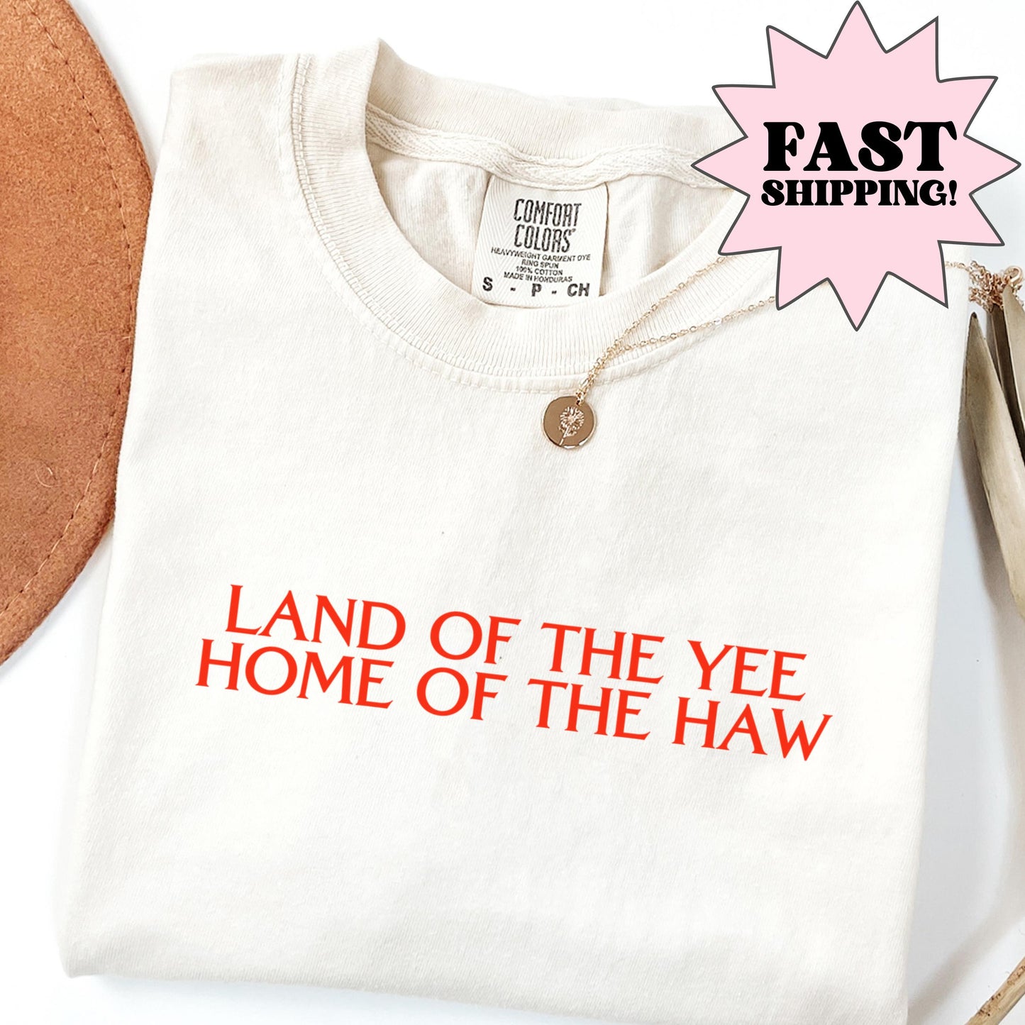 Comfort Colors 4th of July Shirt, USA Shirt, Fourth of July Shirt, Veterans Day Shirts, Land of the Free Shirts, Yee Haw Western Shirt