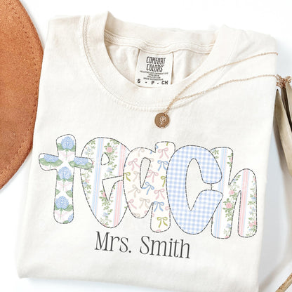 Comfort Colors Teacher Shirt, Teacher Shirts, Kindergarten Teacher Shirt, Custom Teacher Tshirt, Back to School Shirt, Teacher Appreciation