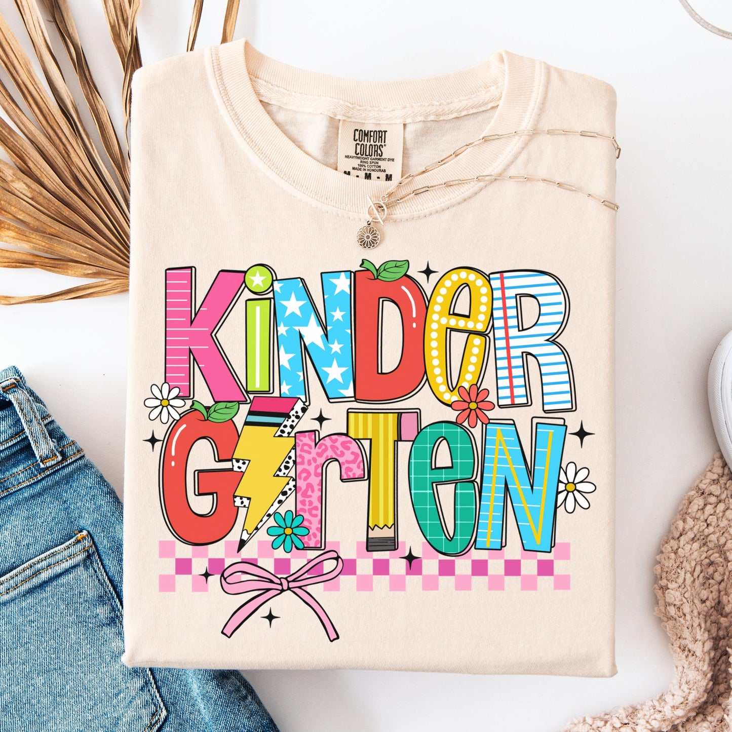Comfort Colors Teacher Shirt, Kindergarten Teacher Shirt, Kindergarten Shirt, Back to School Shirt, Custom Teacher Appreciation Tee