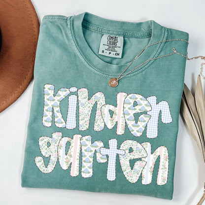 Comfort Colors Teacher Shirt, Kindergarten Teacher Shirt, Kindergarten Tee, Custom Teacher Tee, Back to School Shirt, Teacher Appreciation
