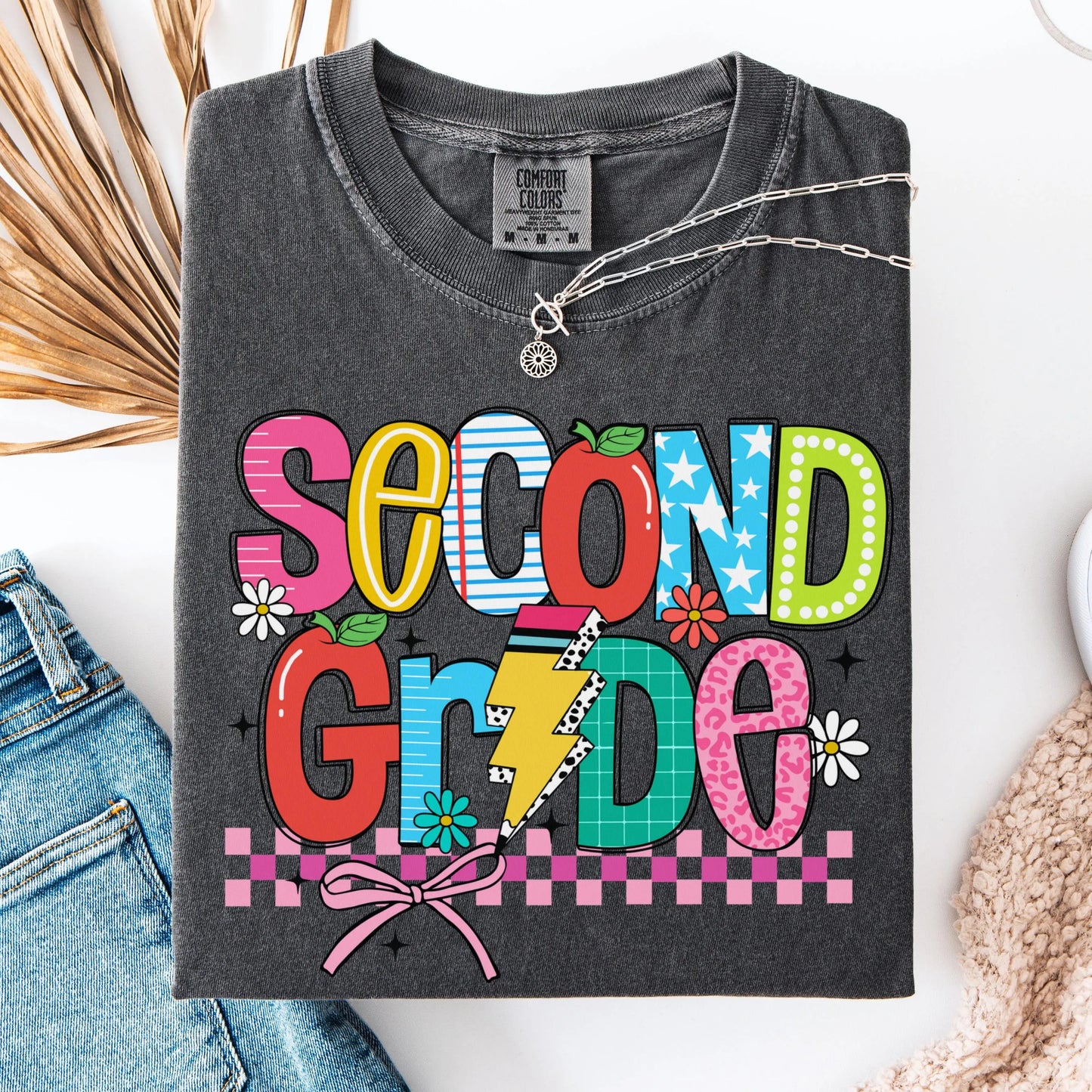 Comfort Colors Teacher Shirt, Second Grade Teacher Shirt, 2nd Grade Teacher Shirt, 2nd Grade Teacher Tee, Back to School Shirt, Teacher Tee