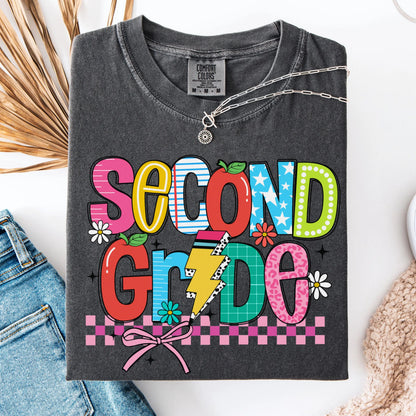 Comfort Colors Teacher Shirt, Second Grade Teacher Shirt, 2nd Grade Teacher Shirt, 2nd Grade Teacher Tee, Back to School Shirt, Teacher Tee