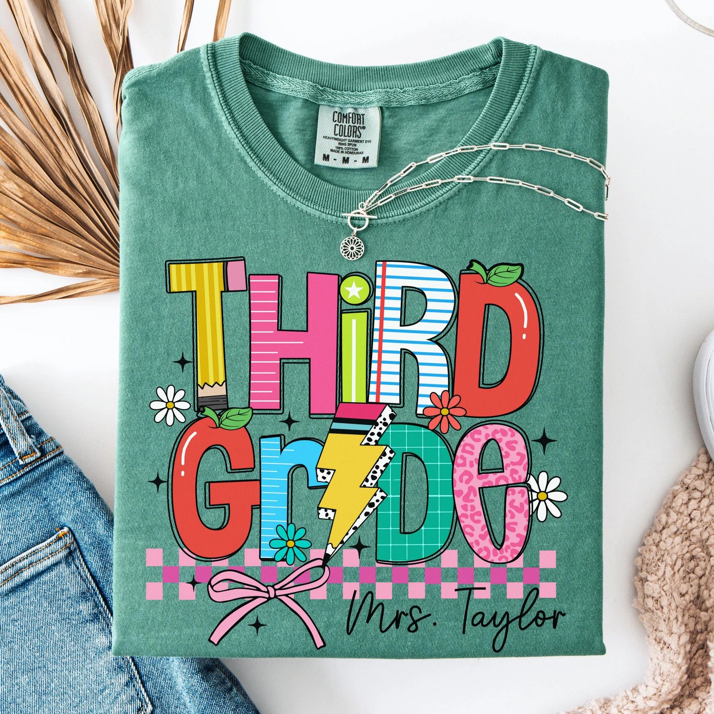 Comfort Colors Teacher Shirt, Third Grade Teacher Shirt, 3rd Grade Teacher Shirt, 3rd Grade Teacher Tee, Back to School Shirt, Teacher Tee