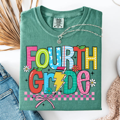 Comfort Colors Teacher Shirt, Fourth Grade Teacher Shirt, 4th Grade Teacher Shirt, Back to School Shirt, Custom Teacher Appreciation Tee