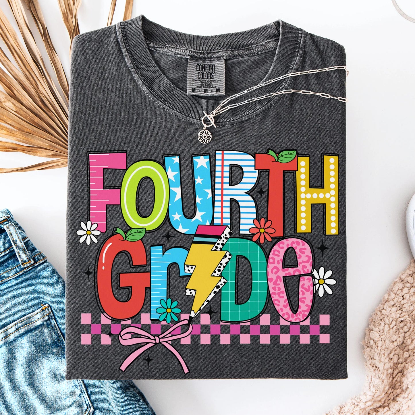 Comfort Colors Teacher Shirt, Fourth Grade Teacher Shirt, 4th Grade Teacher Shirt, Back to School Shirt, Custom Teacher Appreciation Tee