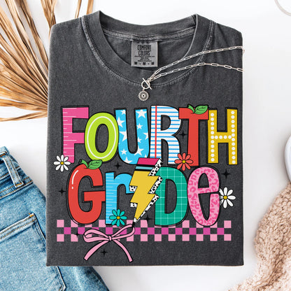 Comfort Colors Teacher Shirt, Fourth Grade Teacher Shirt, 4th Grade Teacher Shirt, Back to School Shirt, Custom Teacher Appreciation Tee