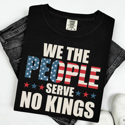 Comfort Colors No Kings in America Shirt, No Kings Shirt, Political T-Shirt, Patriotic Shirt, Lady Liberty Shirt, Social Justice Shirt