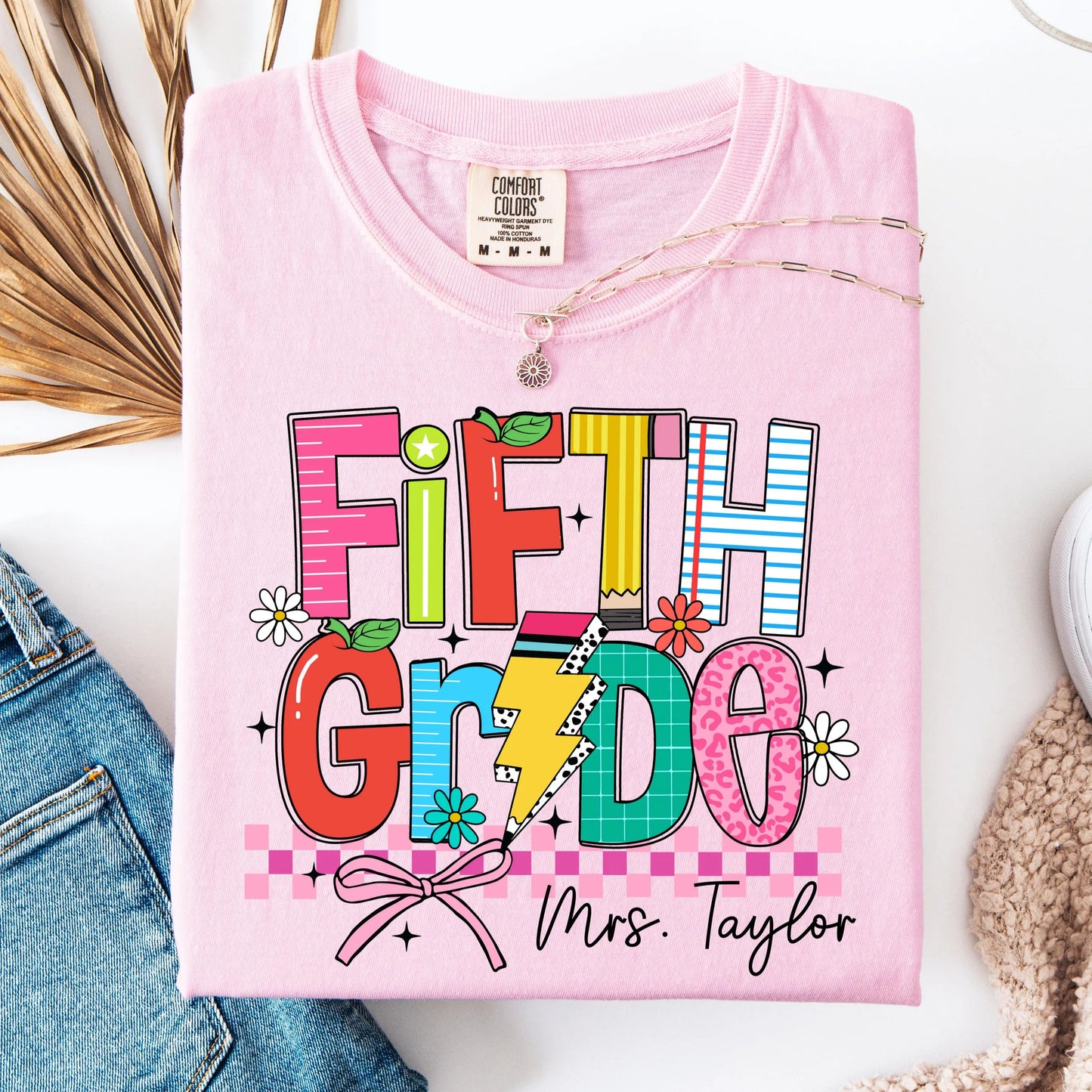 Comfort Colors Teacher Shirt, Fifth Grade Teacher Shirt, 5th Grade Teacher Shirt, 5th Grade Teacher Tee, Back to School Shirt, Teacher Tee