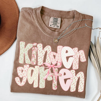 Comfort Colors Teacher Shirt, Kindergarten Teacher Shirt, Kindergarten Shirt, Back to School Shirt, Custom Teacher Appreciation Tee