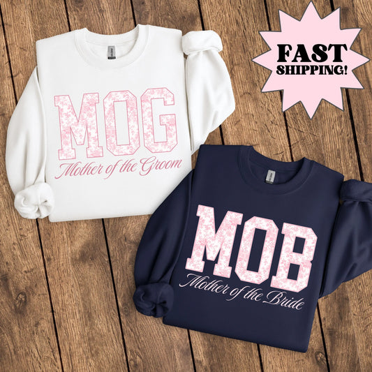 Mother of the Bride Sweatshirt, Mother of Groom Sweater, MOB MOG Sweaters, Mother In Law Sweater, Mother Of Bride Gift, Toile De Jouy