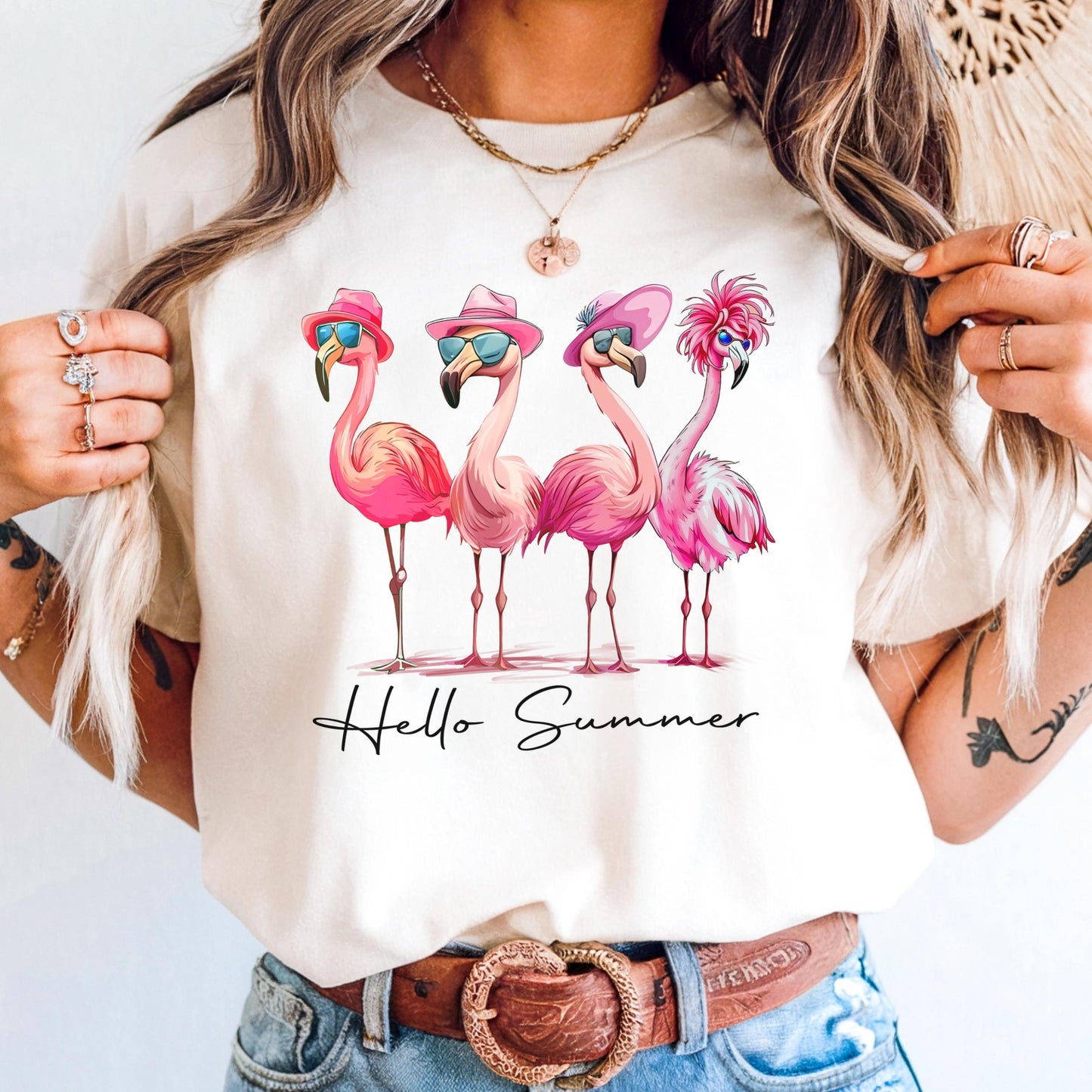 Comfort Colors Summer Shirt, Flamingo Shirt, Beach Shirt,  Vacation Shirt, Summer Vibes Shirt, Hello Summer Shirt, Crusie Tee, Funny Shirt