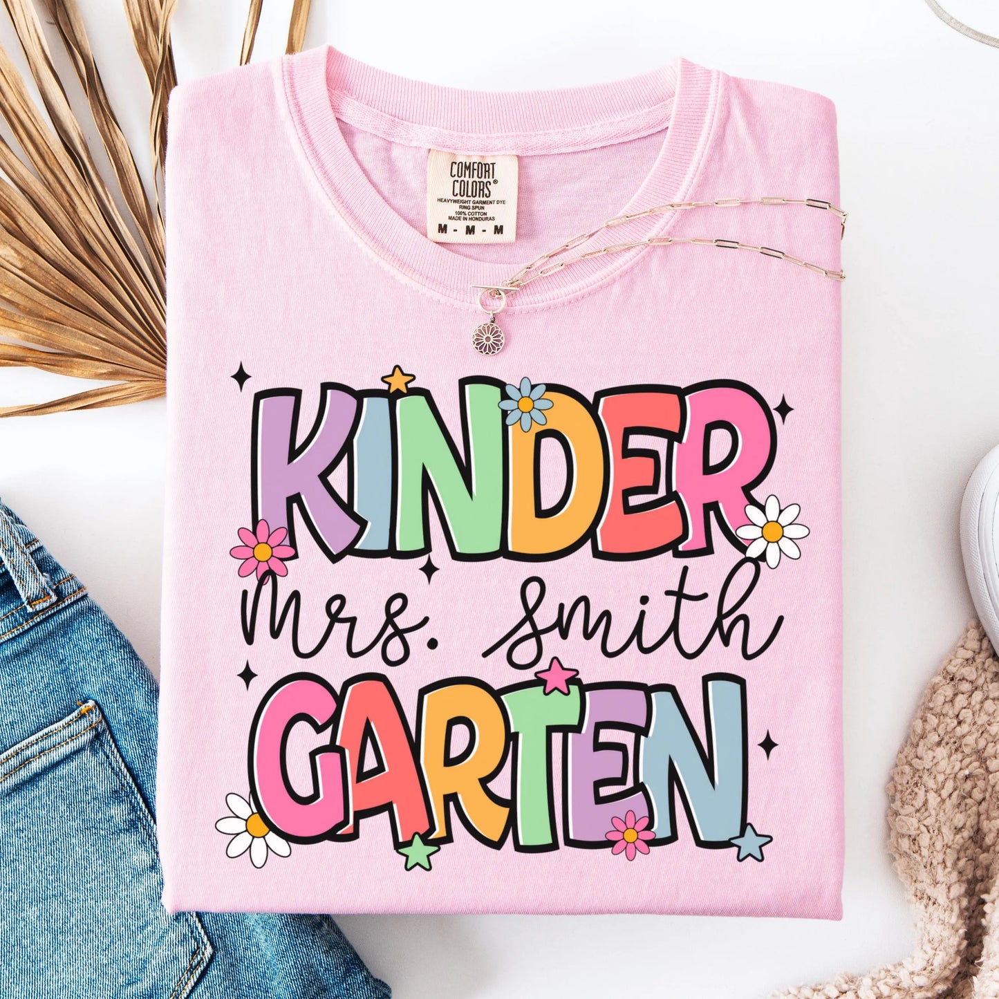 Comfort Colors Teacher Shirt, Kindergarten Teacher Shirt, Kindergarten Shirt, Back to School Shirt, Custom Teacher Appreciation Tee