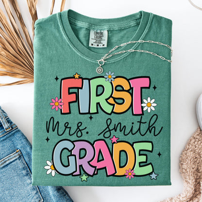Comfort Colors Teacher Shirt, First Grade Teacher Shirt, 1st Grade Teacher Shirt, 1st Grade Teacher Tee, Back to School Shirt, Teacher Tee