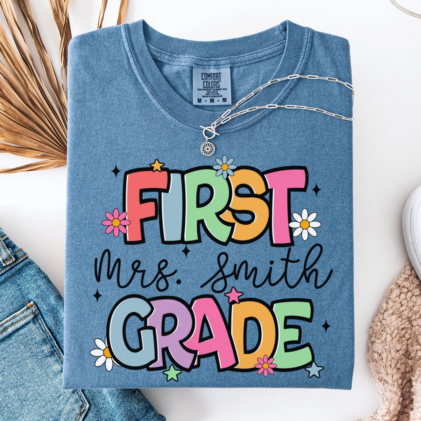 Comfort Colors Teacher Shirt, First Grade Teacher Shirt, 1st Grade Teacher Shirt, 1st Grade Teacher Tee, Back to School Shirt, Teacher Tee