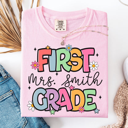 Comfort Colors Teacher Shirt, First Grade Teacher Shirt, 1st Grade Teacher Shirt, 1st Grade Teacher Tee, Back to School Shirt, Teacher Tee