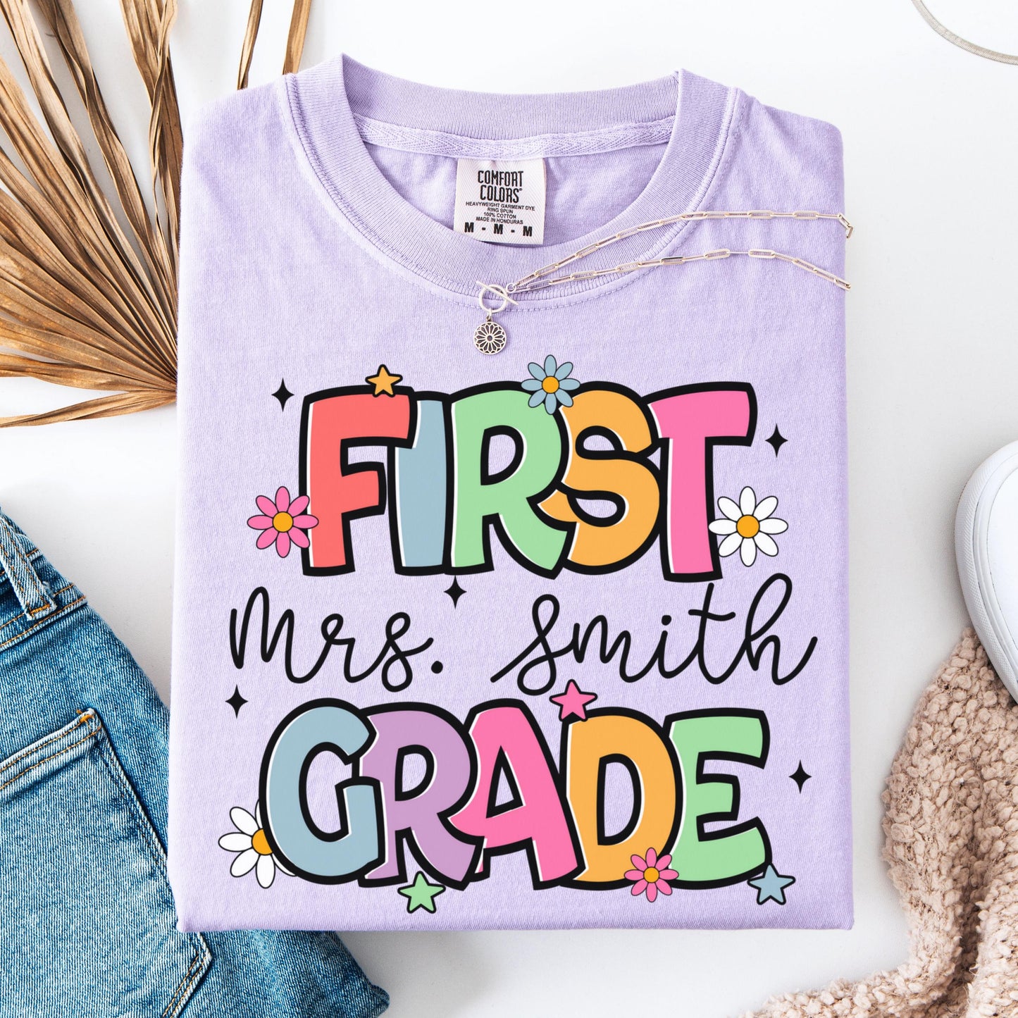 Comfort Colors Teacher Shirt, First Grade Teacher Shirt, 1st Grade Teacher Shirt, 1st Grade Teacher Tee, Back to School Shirt, Teacher Tee