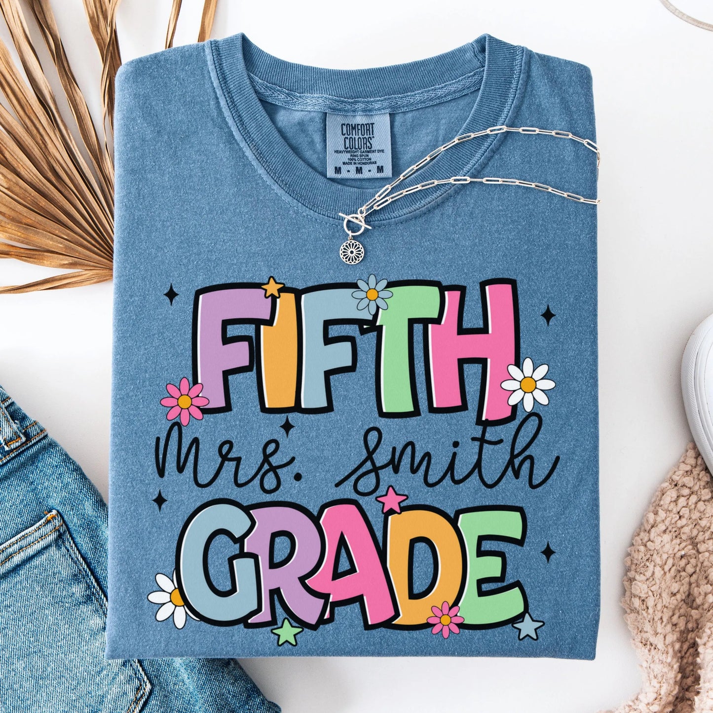 Comfort Colors Teacher Shirt, Fifth Grade Teacher Shirt, 5th Grade Teacher Shirt, 5th Grade Teacher Tee, Back to School Shirt, Teacher Tee