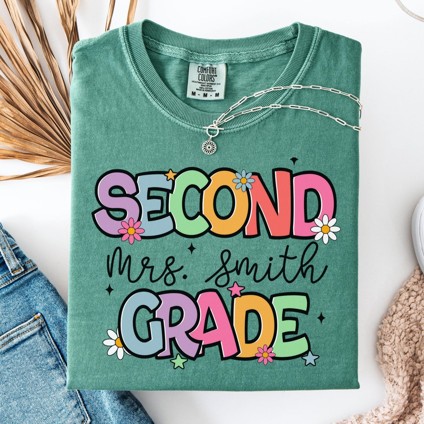 Comfort Colors Teacher Shirt, Second Grade Teacher Shirt, 2nd Grade Teacher Shirt, 2nd Grade Teacher Tee, Back to School Shirt, Teacher Tee