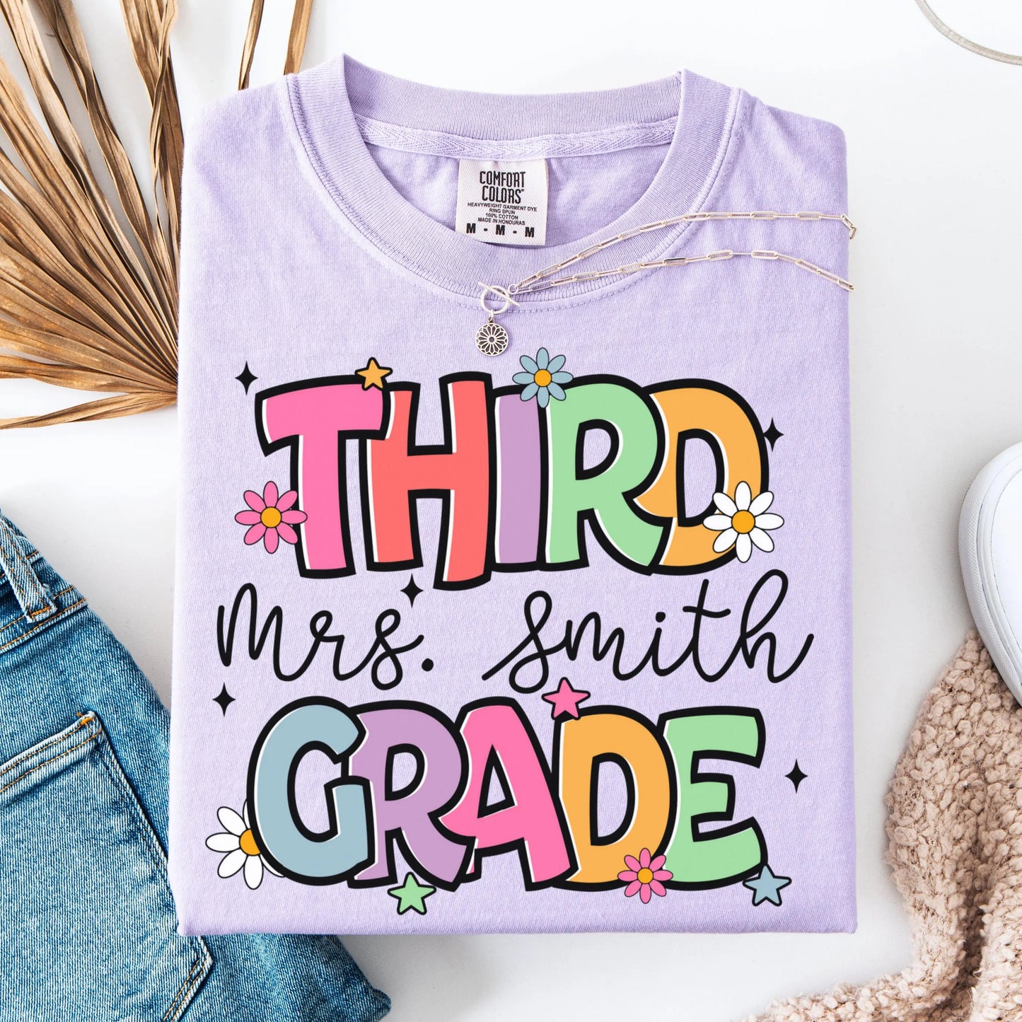 Comfort Colors Teacher Shirt, Third Grade Teacher Shirt, 3rd Grade Teacher Shirt, 3rd Grade Teacher Tee, Back to School Shirt, Teacher Tee
