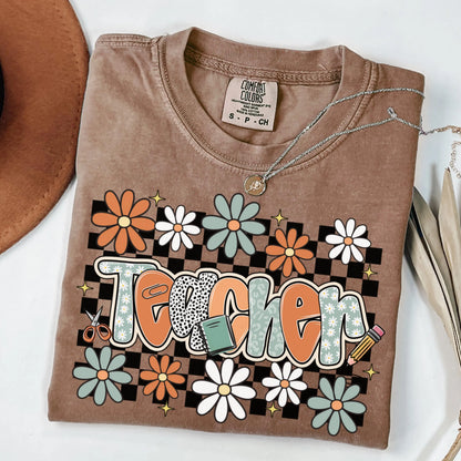 Comfort Colors Teacher Shirt, Teacher Shirts, Kindergarten Teacher Shirt, Custom Teacher Tshirt, Back to School Shirt, Teacher Appreciation