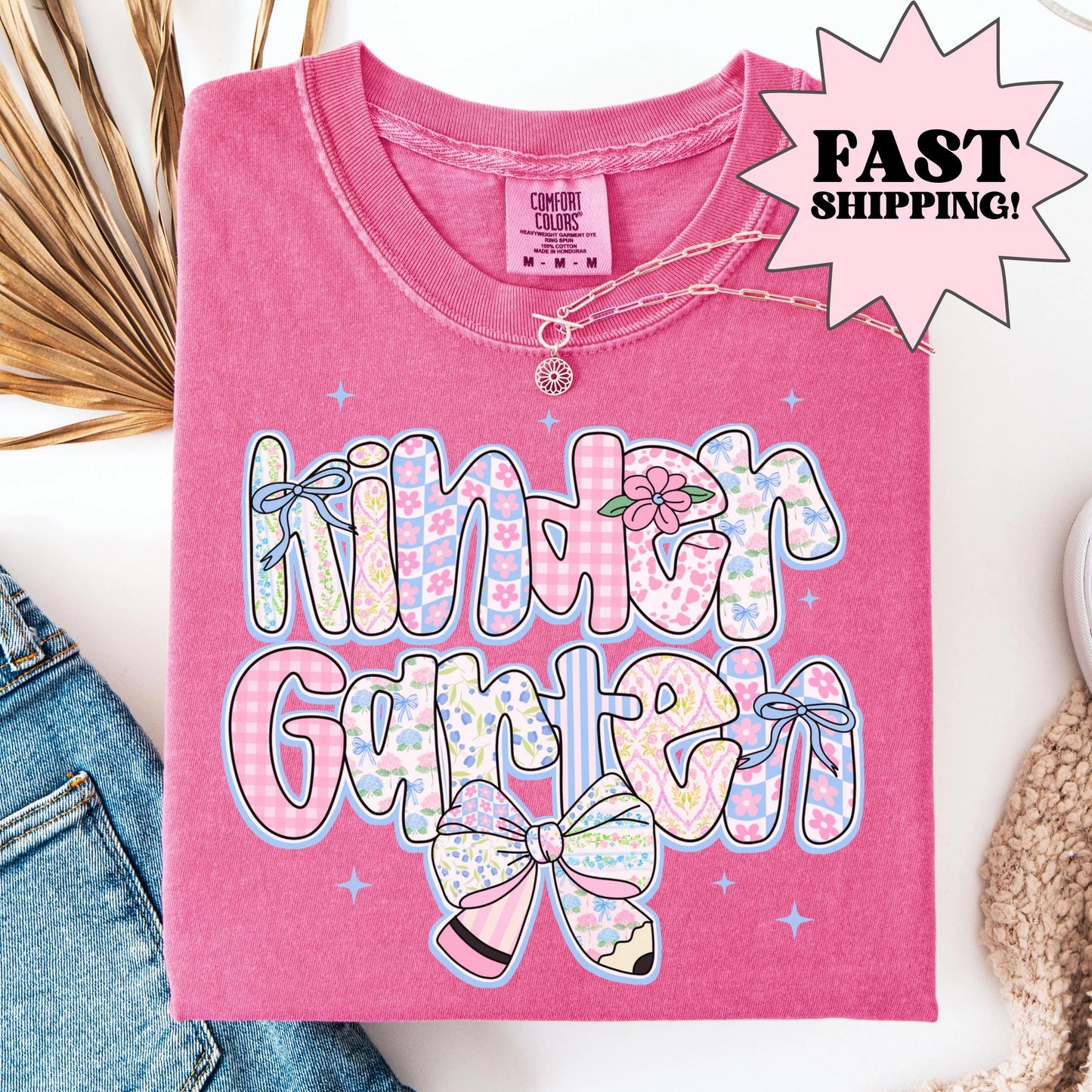Comfort Colors Teacher Shirt, Kindergarten Teacher Shirt, Kindergarten Shirt, Back to School Shirt, Custom Teacher Appreciation Tee