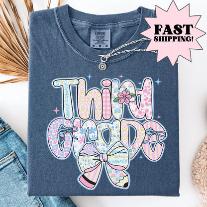 Comfort Colors Teacher Shirt, Third Grade Teacher Shirt, 3rd Grade Shirt, Back to School Shirt, Elementary School Teacher Appreciation Tee