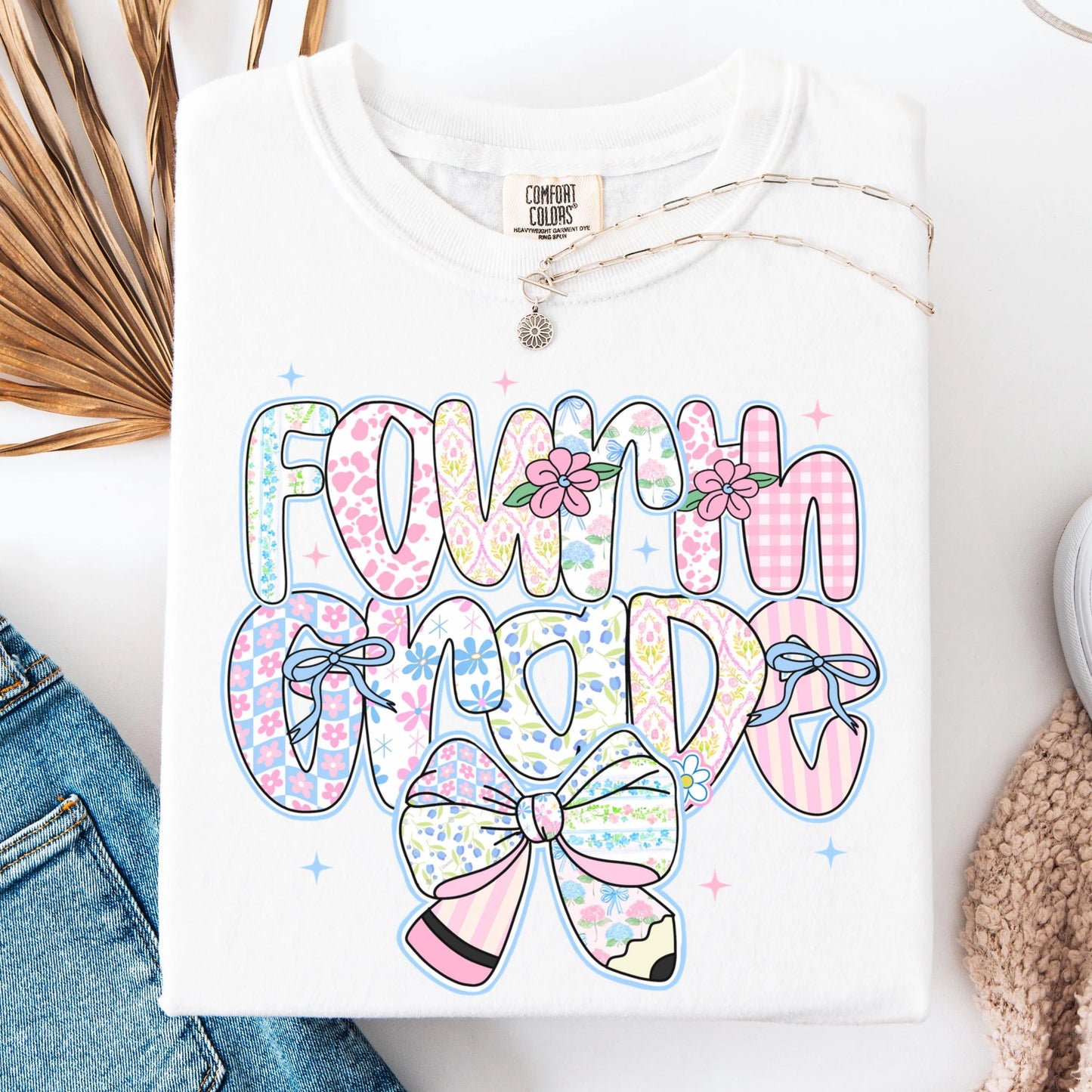 Comfort Colors Teacher Shirt, Fourth Grade Teacher Shirt, 4th Grade Teacher Shirt, Back to School Shirt, Custom Teacher Appreciation Tee