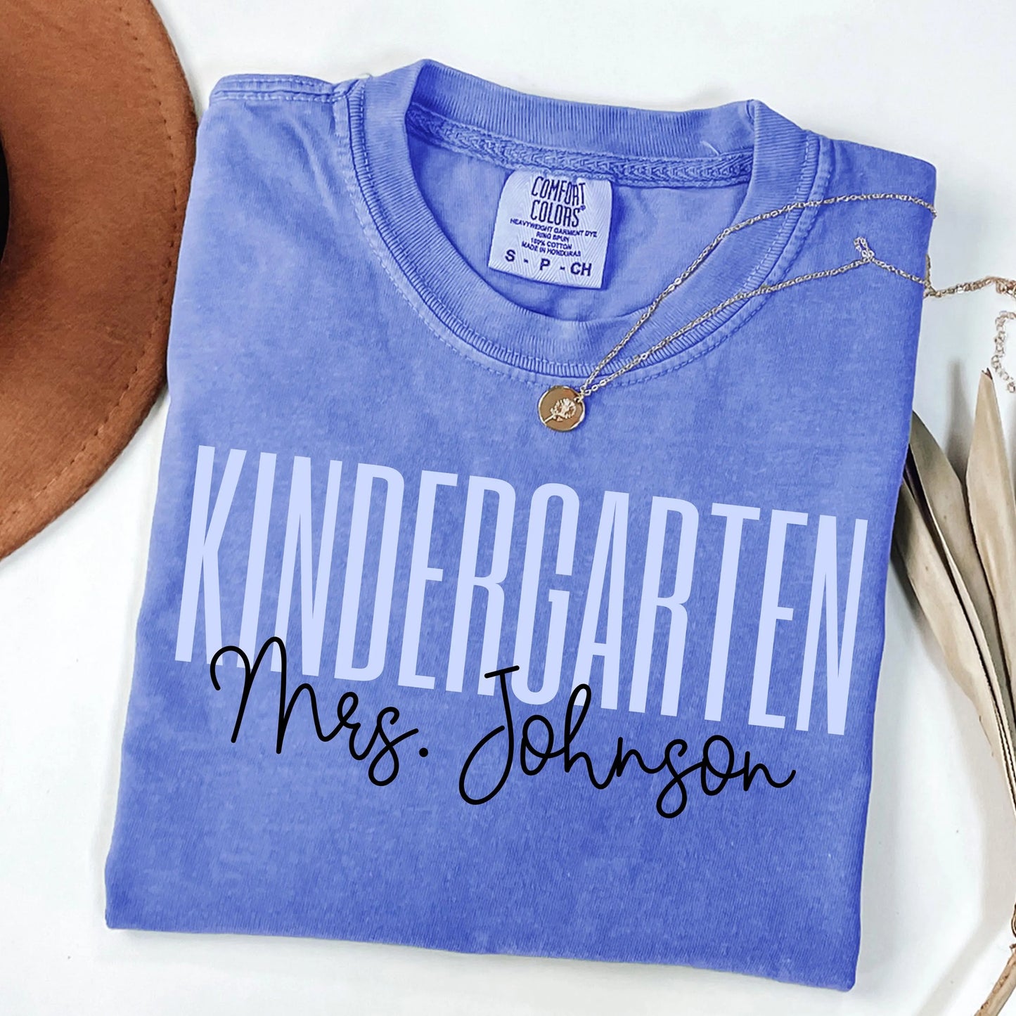 Comfort Colors Teacher Shirt, Kindergarten Teacher Shirt, Fall Kindergarten Shirt, Back to School Shirt, Custom Halloween Teacher Tee