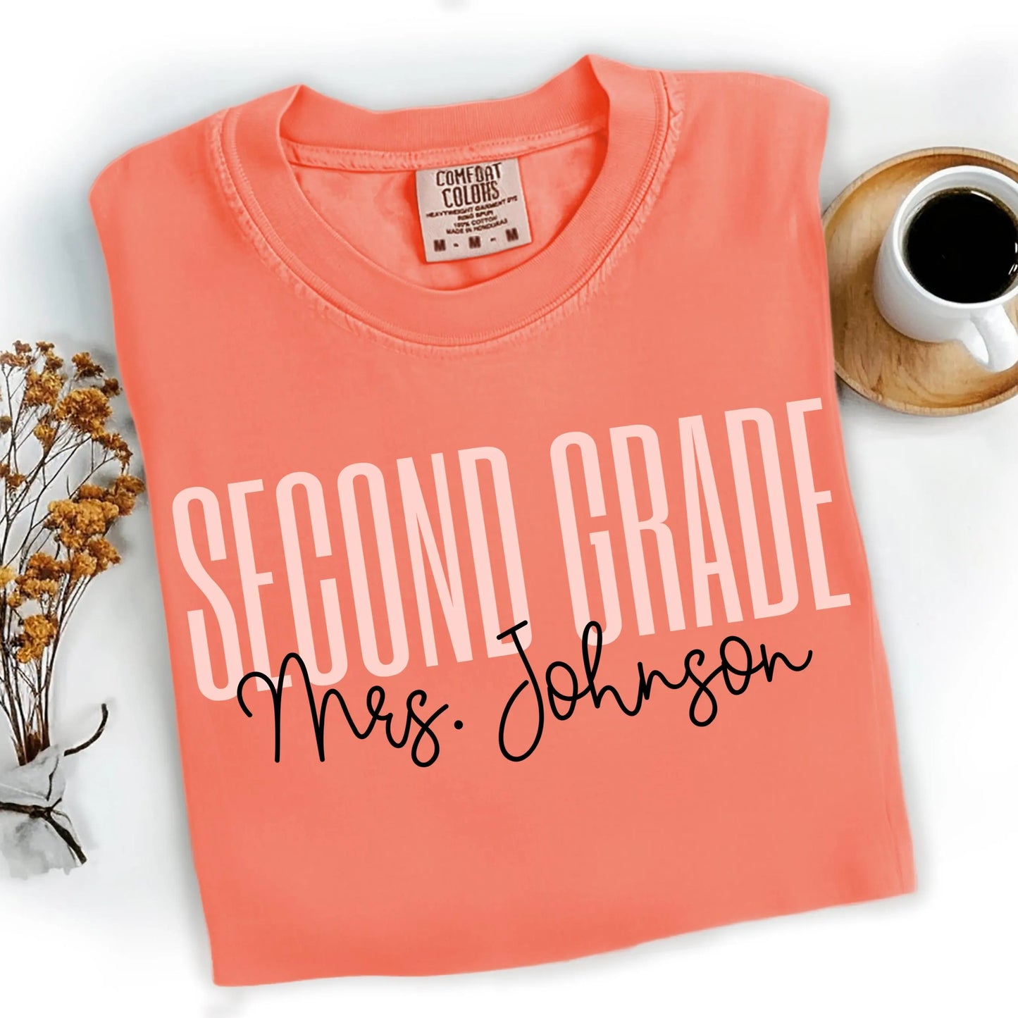 Comfort Colors Teacher Shirt, Second Grade Teacher Shirt, 2nd Grade Teacher Shirt, 2nd Grade Teacher Tee, Back to School Shirt, Teacher Tee