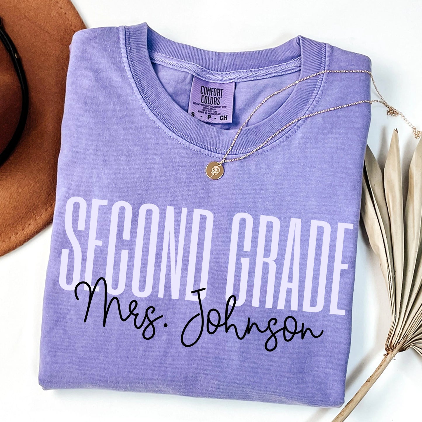 Comfort Colors Teacher Shirt, Second Grade Teacher Shirt, 2nd Grade Teacher Shirt, 2nd Grade Teacher Tee, Back to School Shirt, Teacher Tee