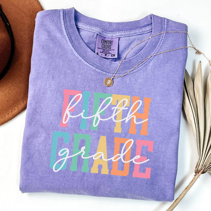 Comfort Colors Teacher Shirt, Fifth Grade Teacher Shirt, 5th Grade Teacher Shirt, 5th Grade Teacher Tee, Back to School Shirt, Teacher Tee