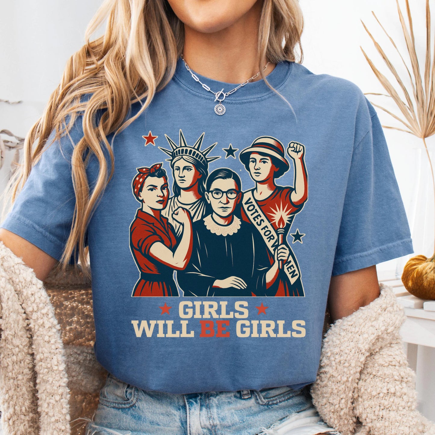 Comfort Colors 4th of July Shirt, USA Shirt, Fourth of July Shirt, Patriotic Feminist Shirt, RBG Shirt, Equal Rights Shirt, FDT Resist Shirt