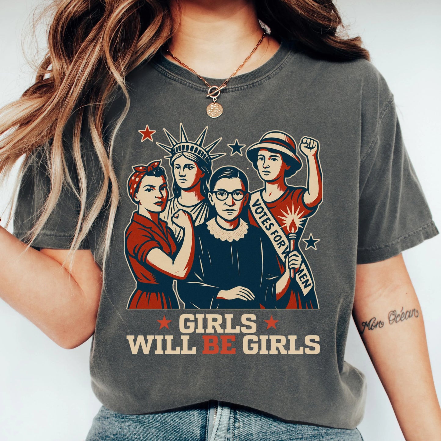 Comfort Colors 4th of July Shirt, USA Shirt, Fourth of July Shirt, Patriotic Feminist Shirt, RBG Shirt, Equal Rights Shirt, FDT Resist Shirt