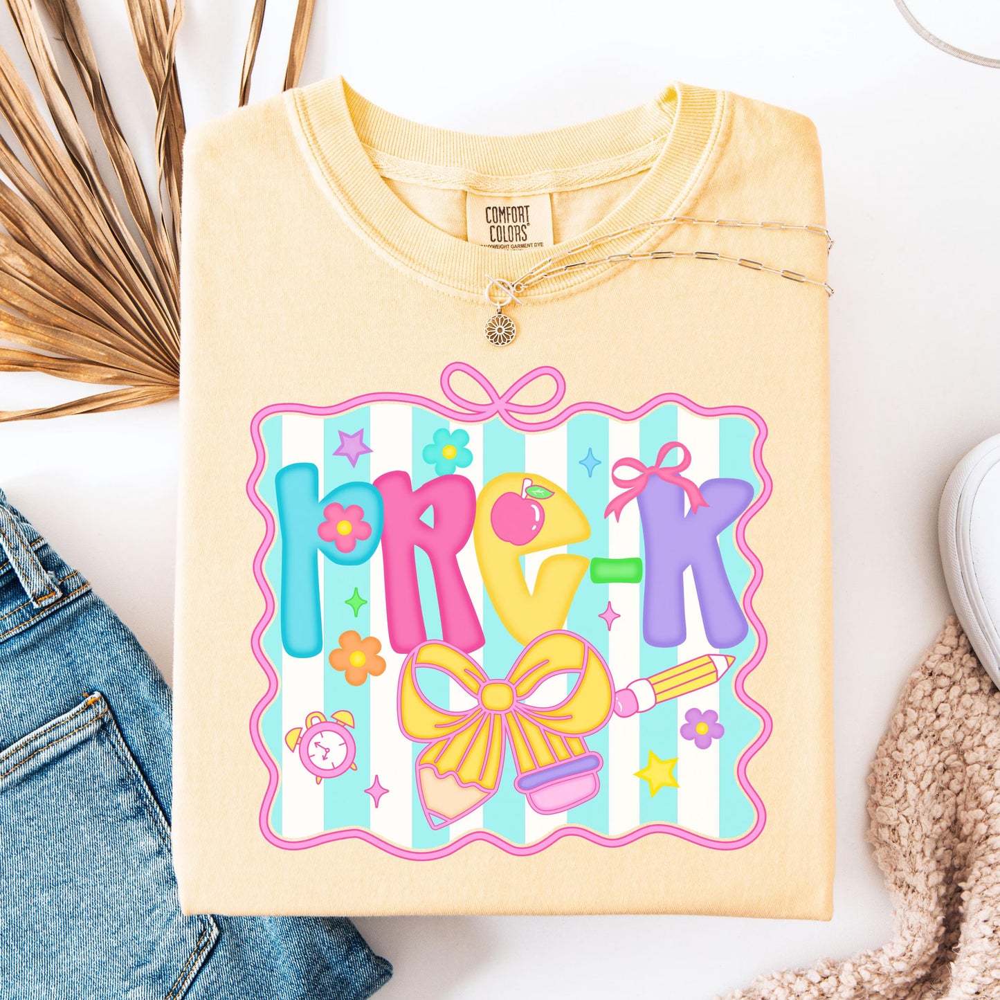 Comfort Colors Teacher Shirt, Pre K Grade Teacher Shirt, Kindergarten Teacher Shirt, Pre K Teacher Tee, Back to School Shirt, Teacher Tee