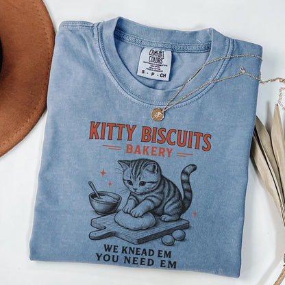 Comfort Colors Cat Shirt, Funny Cat Shirt, Sourdough Shirt, Cat Meme Shirt, Cat T Shirt, Biscuit Shirt, Bakery Tee, Kitty Lover Gift Tee
